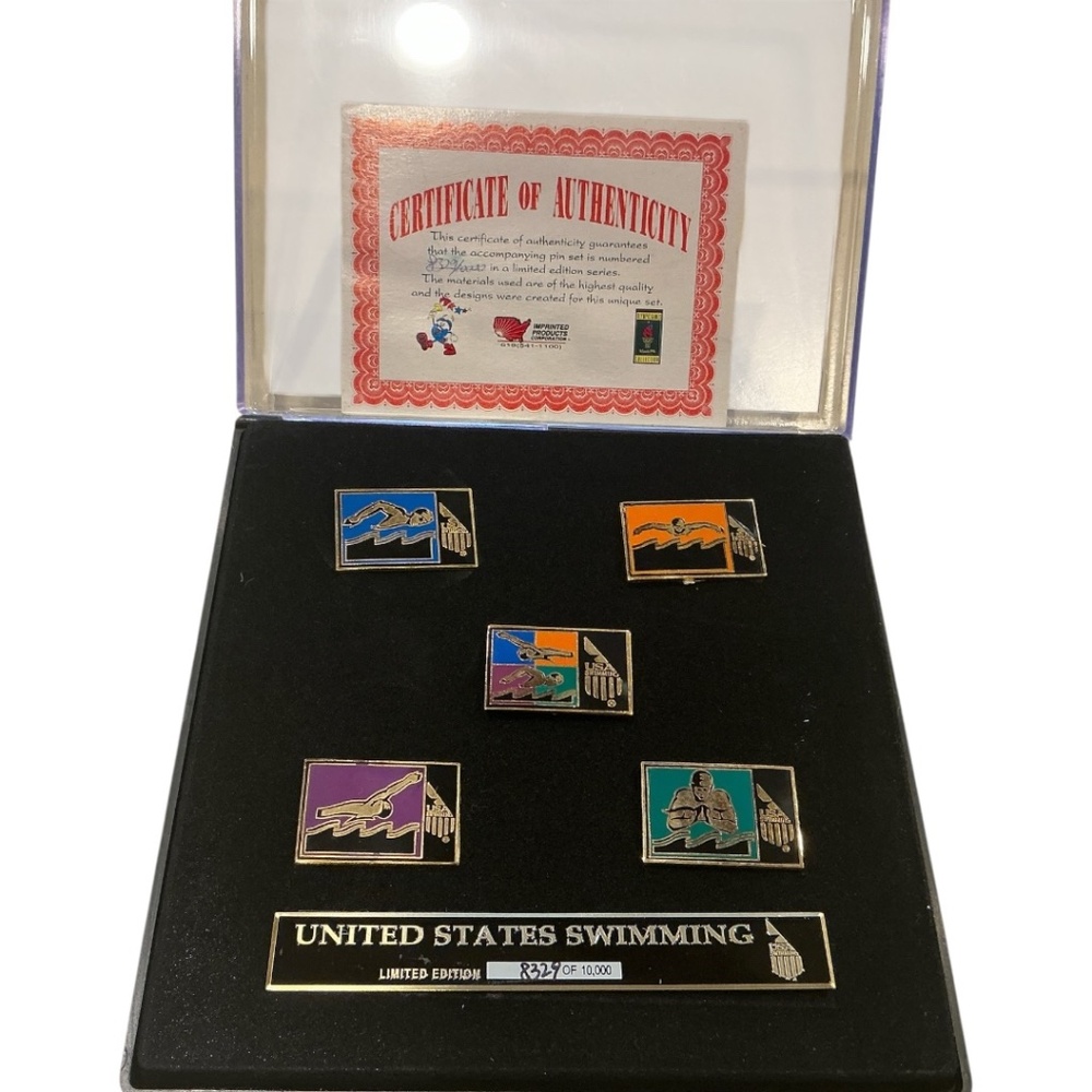 1992 Altanta Summer Games collectible swimming pins